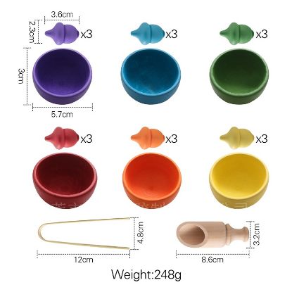 图片 Children's color sorting magnetic step counting board