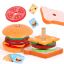 图片 Children's wooden replica house burger fries sandwich set post