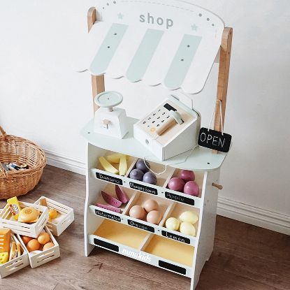 图片 ins Korean version of children selling fruit grocery supermarket cash register