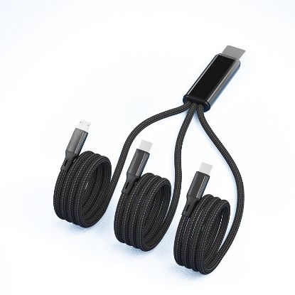 图片 Type-C male head to one to three data cable C-head