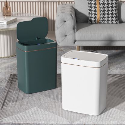图片 Intelligent induction trash bin, kitchen, bedroom with lid
