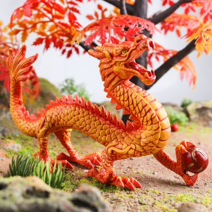 图片 Simulation animal magic myth golden dragon god animal model