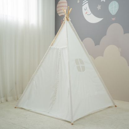 图片 White hairball children's tent Indian Playhouse