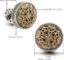 图片 A 18K Gold Plated Cufflinks with 6 Shirt Studs Set for Tuxedo Shirt - Best Gift