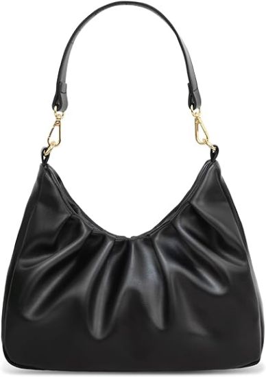图片 Shoulder Bags for Women, Cute Soft Small Clutch Purses,PU Leather Hobo Crossbody Tote Dumpling Bags with Pockets
