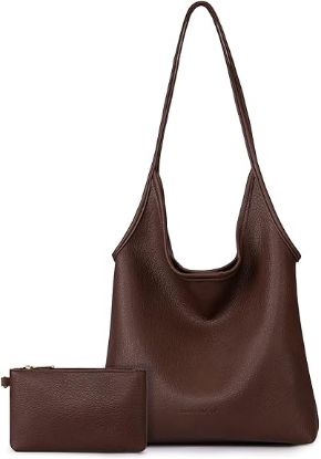 图片 Montana West Slouchy Hobo Bags for Women Soft Designer Shoulder Purses Ladies Top Handle Handbag