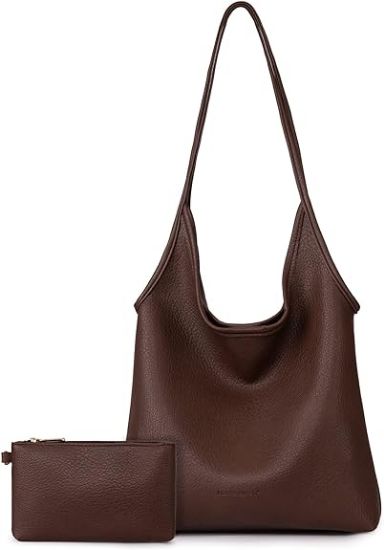 图片 Montana West Slouchy Hobo Bags for Women Soft Designer Shoulder Purses Ladies Top Handle Handbag